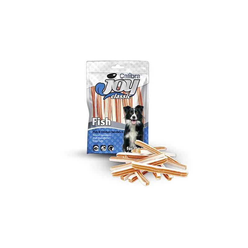 Pamlsek CALIBRA Joy DOG Classic Chicken & Fish Sandwich 80g