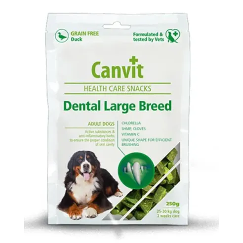 Pamlsek Canvit Health Care dog Dental Snack Large Breed 250 g