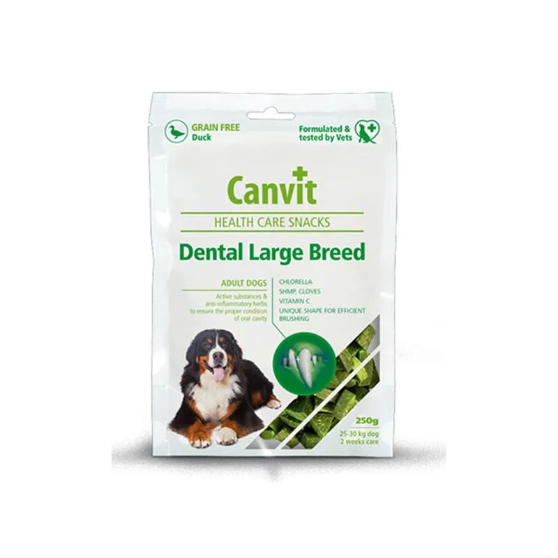 Pamlsek Canvit Health Care dog Dental Snack Large Breed 250 g