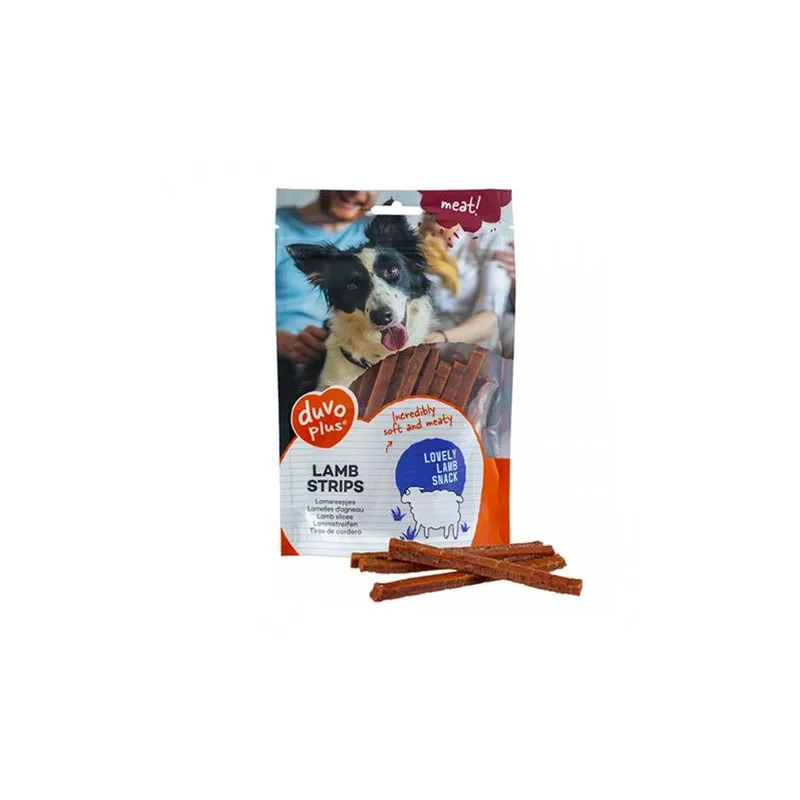 Pamlsek DUVO+ Proužky jehněčí 80 gr