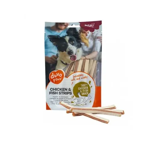 Pamlsek DUVO+ Proužky kuře & ryba 80 g
