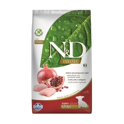 Farmina N&D dog PRIME (GF) štěně mini, kuře & granátové jablko 2,5 kg