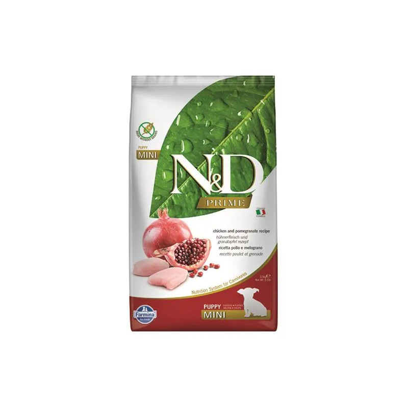 Farmina N&D dog PRIME (GF) štěně mini, kuře & granátové jablko 2,5 kg