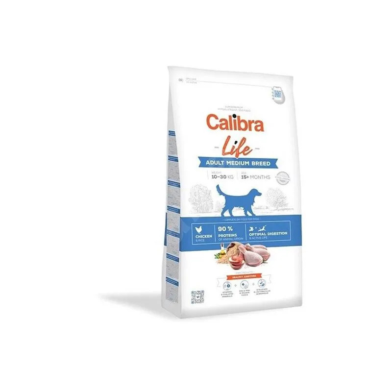Calibra Dog Life Adult Střední Plemeno Kuře 2,5 kg