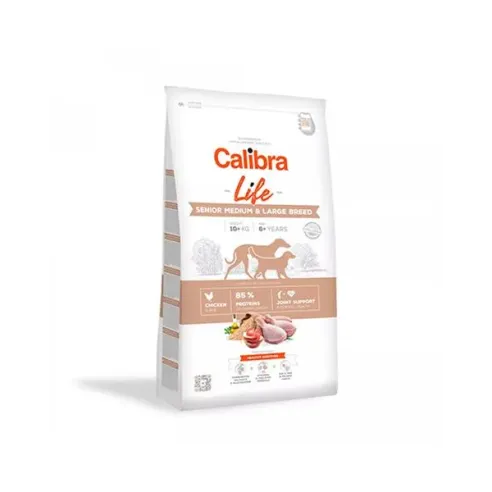 Calibra Dog Life Senior Medium & Large Kuře 12 kg