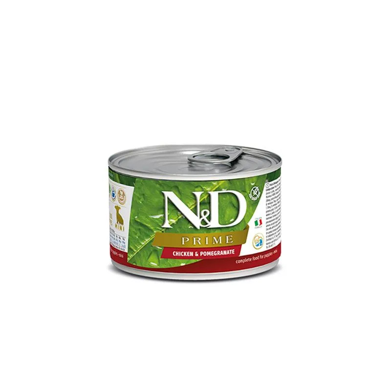 Farmina N&D dog PRIME puppy, kuře & granátové jablko konzerva 140 g