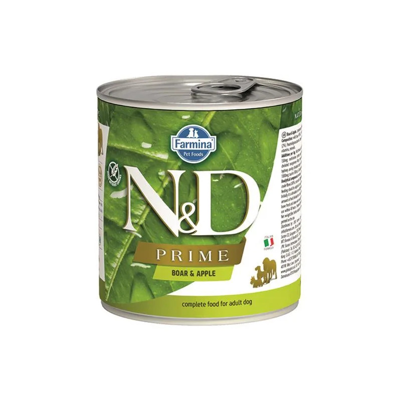 Farmina N&D dog PRIME divočák & jablko konzerva 285 g