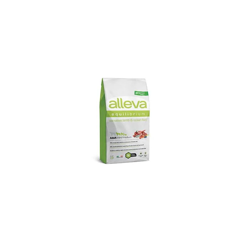 Alleva SP EQUILIBRIUM pes dospělý citlivý mini & střední jehněčí & mořské ryby 2 kg
