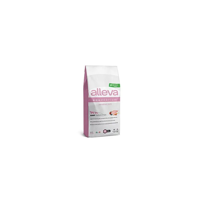 Alleva SP EQUILIBRIUM pes dospělý citlivý střední & maxi vepřové 12 kg