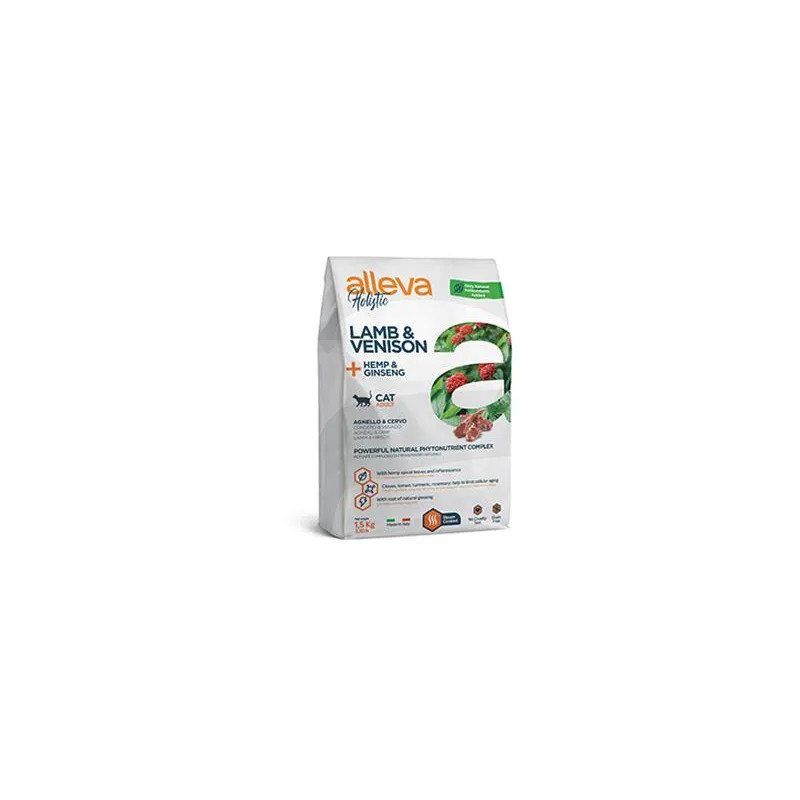 Alleva HOLISTIC kočka dospělá jehněčí & jelení 1,5 kg