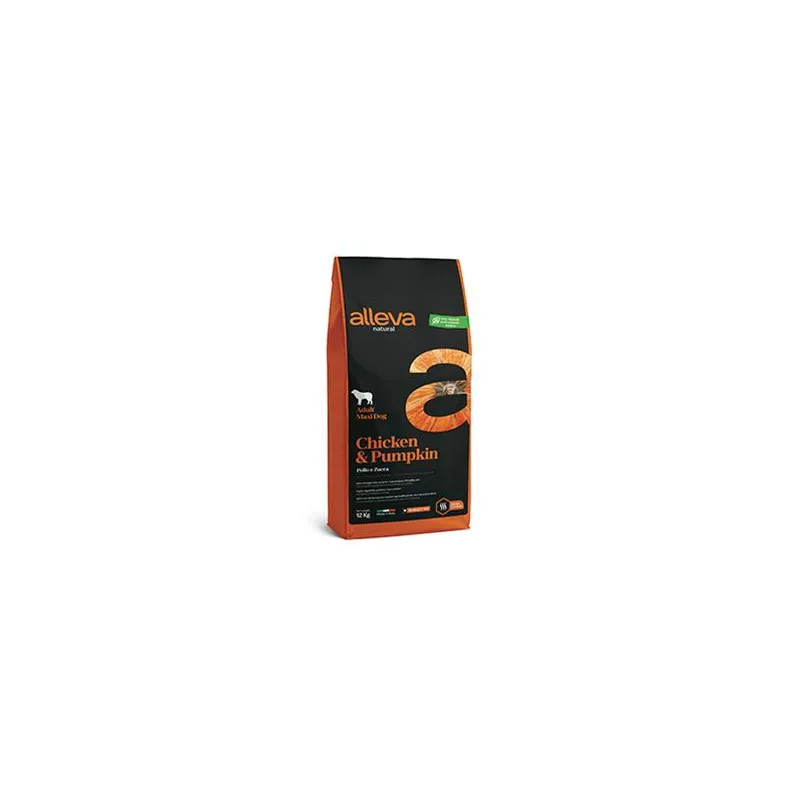 Alleva NATURAL pes dospělý maxi kuře&dýně 12 kg