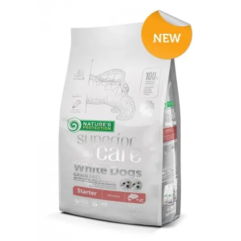 Natures P Superior care white dog GF štěně startér losos všechny plemena 10 kg