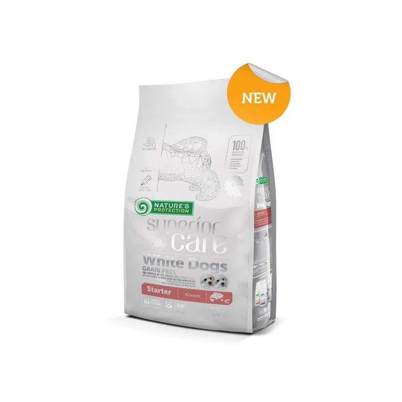 Natures P Superior care white dog GF štěně startér losos všechny plemena 10 kg