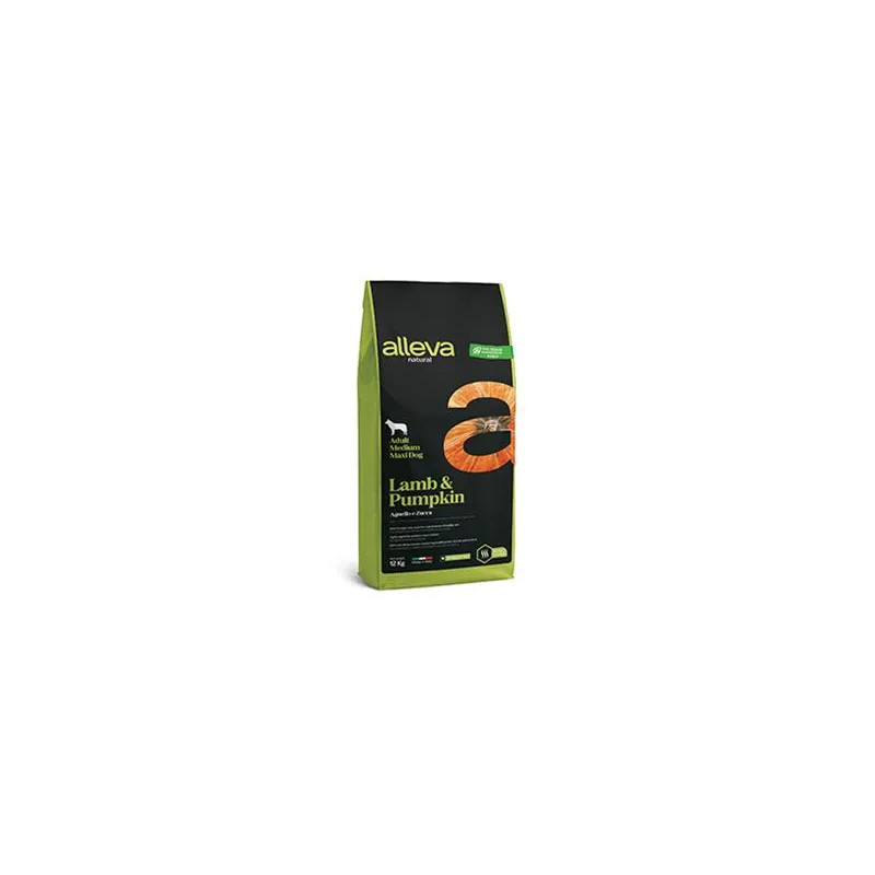 Alleva NATURAL pes dospělý střední & maxi jehně & dýně 12 kg