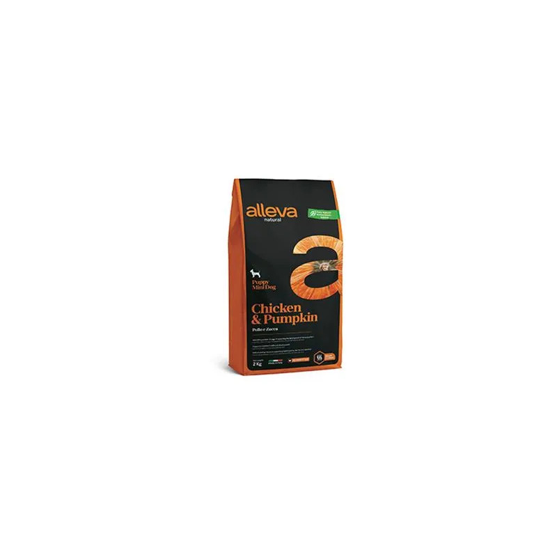 Alleva NATURAL pes štěně mini kuře & dýně 2 kg