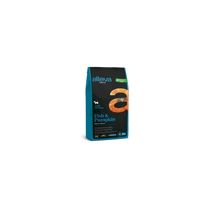 Alleva NATURAL pes dospělý mini ryba & dýně 2 kg