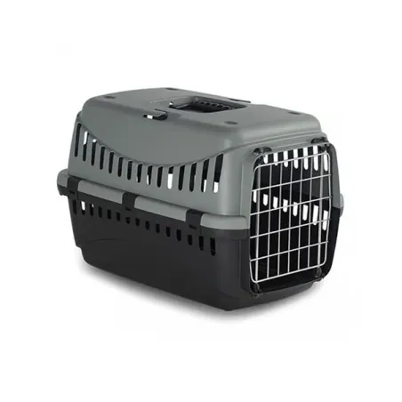 Přepravka Duvo+ Box ECO S 46x31x32cm, plastová, kovová dvířka, šedá