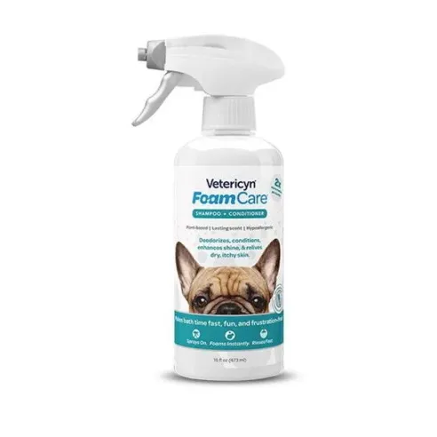 Šampon Vetericyn FoamCare + kondicionér 473 ml na všechny typy srsti
