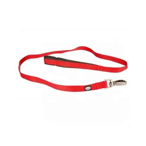 Vodítko DUVO+ EXPLOR NORTH nylon červené 100 cm/20 mm