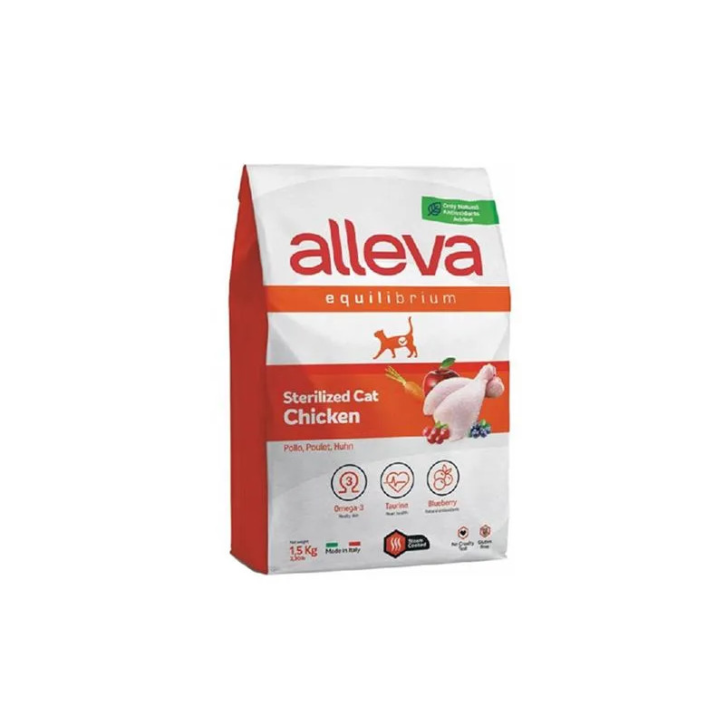 Alleva SP EQUILIBRIUM kočka kuře sterilizované 1,5 kg