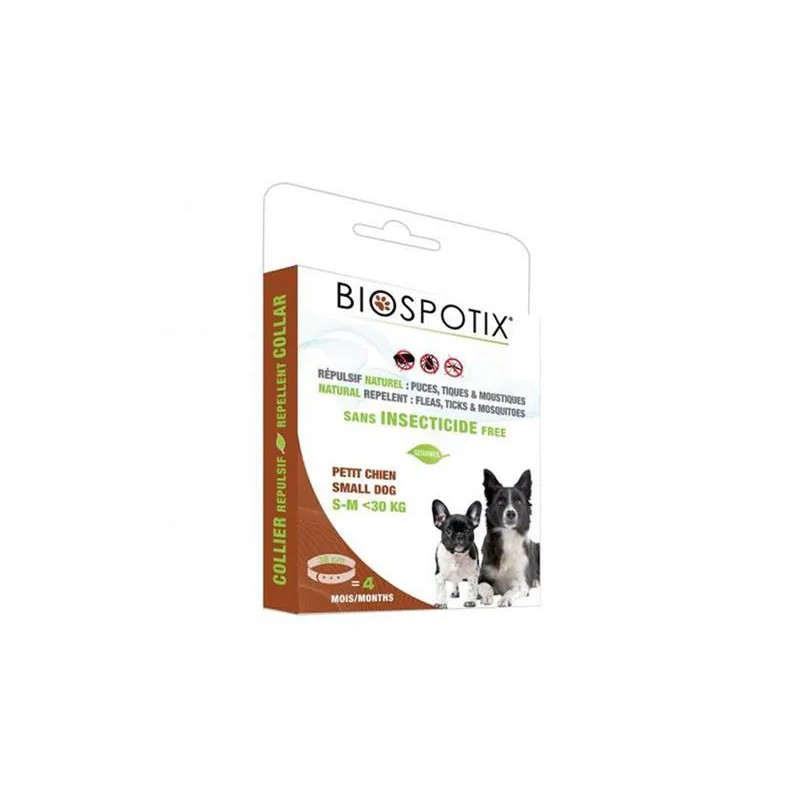 Obojek BIOGANCE Biospotix Small dog S-M s repelentním účinkem 38 cm (do 30 kg)