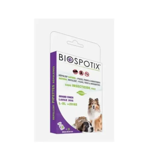 BIOGANCE Biospotix Dog spot-on L-XL s repelentním účinkem 3 x 3 ml (nad 20 kg)