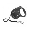 Vodítko Flexi Black Design páska L 5 m černé (do 50 kg)