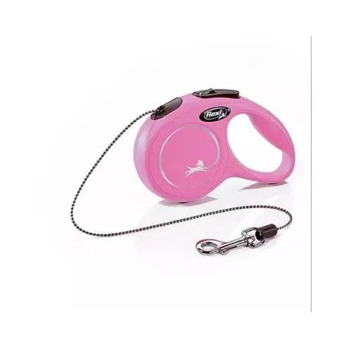 Vodítko Flexi Classic NEW lanko M 8 m růžové (do 20 kg)