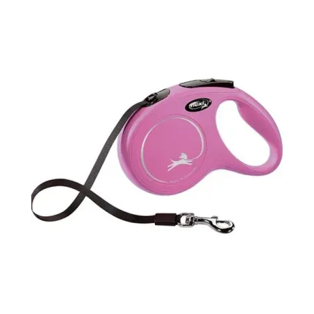 Vodítko Flexi Classic NEW páska M 5 m růžové (do 25 kg)
