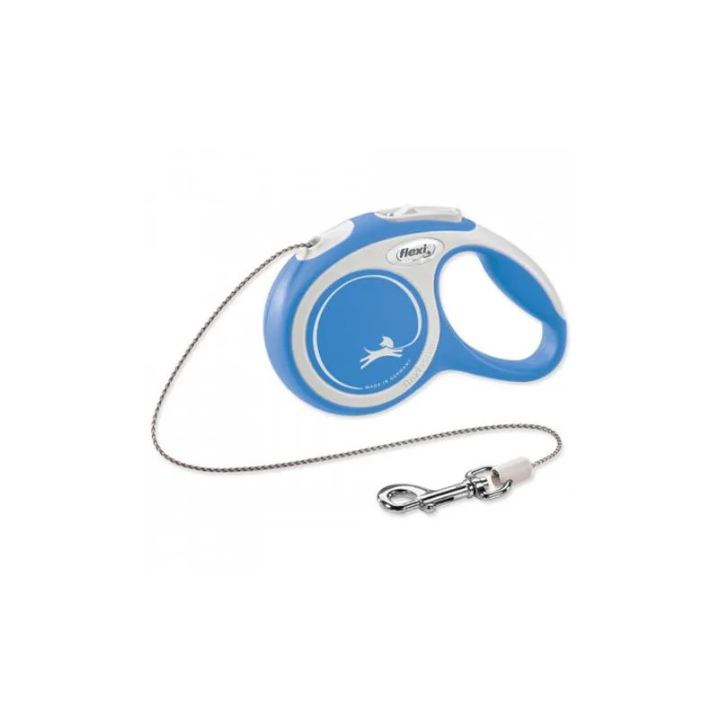 Vodítko Flexi New Comfort lanko M 5 m modré (do 20 kg)