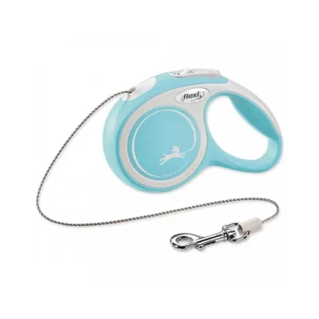 Vodítko Flexi New Comfort lanko M 5 m světle modré (do 20 kg)