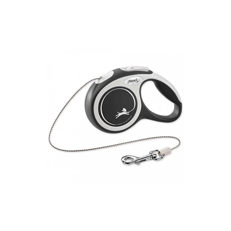 Vodítko Flexi New Comfort lanko M 8 m černé (do 20 kg)