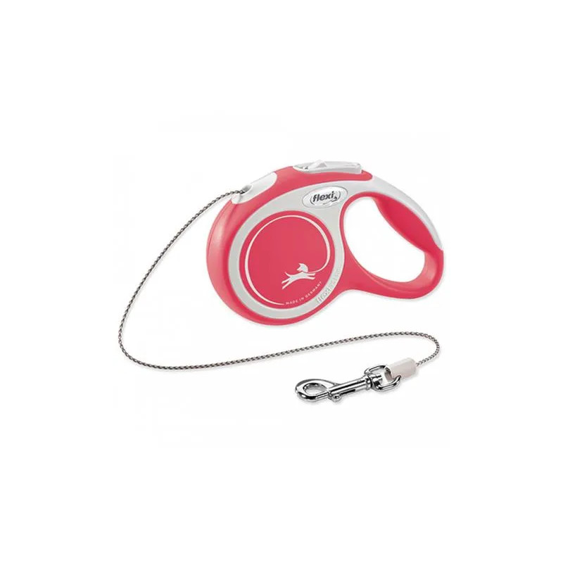 Vodítko Flexi New Comfort lanko M 8 m červené (do 20 kg)
