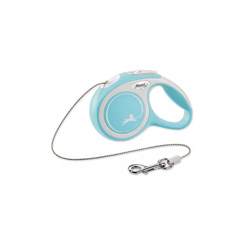 Vodítko Flexi New Comfort lanko XS 3 m světle modré (do 8 kg)
