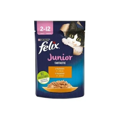 Nestlé FELIX Fantastic cat junior kuře želé kapsička 26x85 g