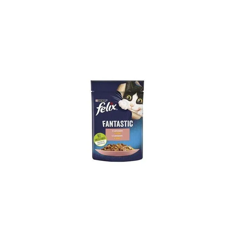 Nestlé FELIX Fantastic kapsička pro kočky s lososem v želé 26x85 g