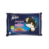Nestlé FELIX Fantastic cat Multipack junior kuře & losos želé kapsička 4x85 g