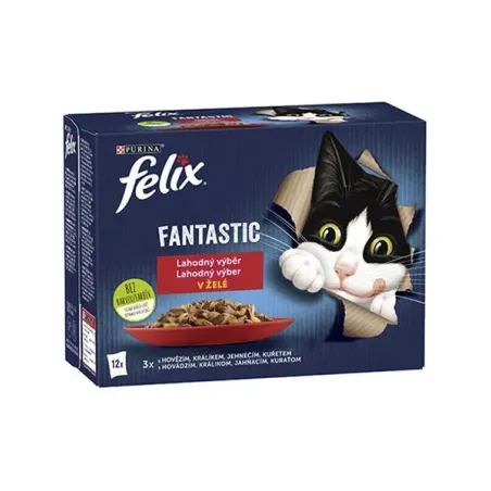 Nestlé FELIX Fantastic cat Multipack masový výběr želé kapsička 12x85 g