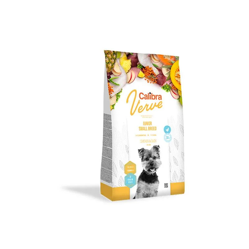 Calibra Dog Verve GF Junior Small Kuře & Kachna 1,2 kg