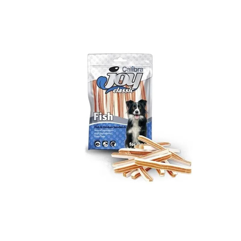 Pamlsek CALIBRA Joy DOG Classic Fish & Chicken Sandwich 250g NOVÝ
