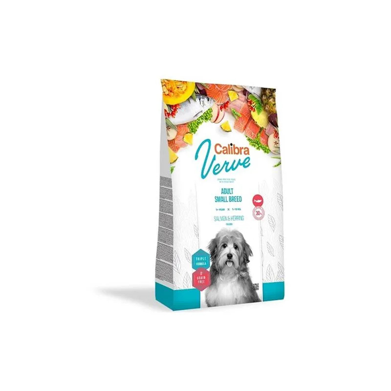 Calibra Dog Verve GF Adult Small Losos & Sleď 6 kg