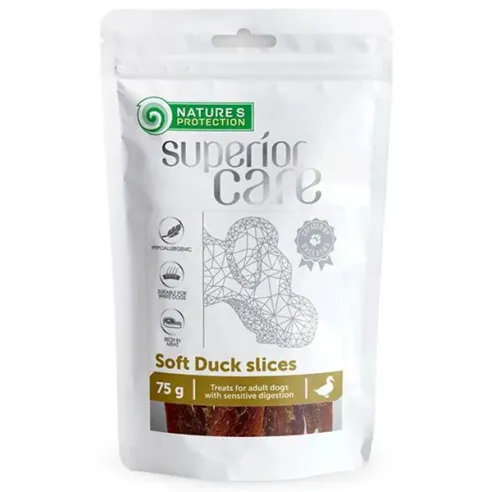 Pochoutka Natures P Superior Care snack dog duck slices 12x75 g