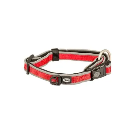 Obojek DUVO+ EXPLOR WEST nylon červená barva 20-35cm/15 mm
