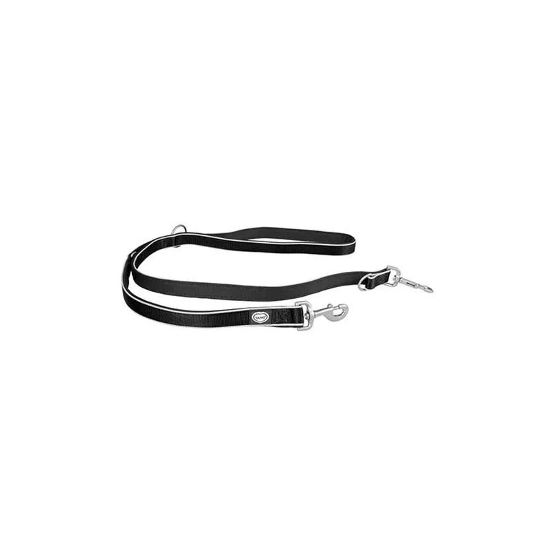 Vodítko DUVO+ EXPLOR WEST duo nylon černé 200cm/25 mm