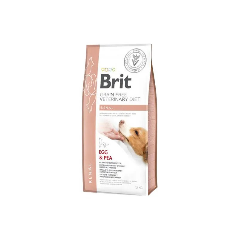 Brit Veterinary Diets GF pes Renal 12 kg