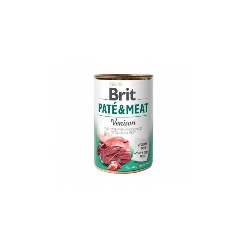 Brit Paté & Meat Venison 400 g konzerva