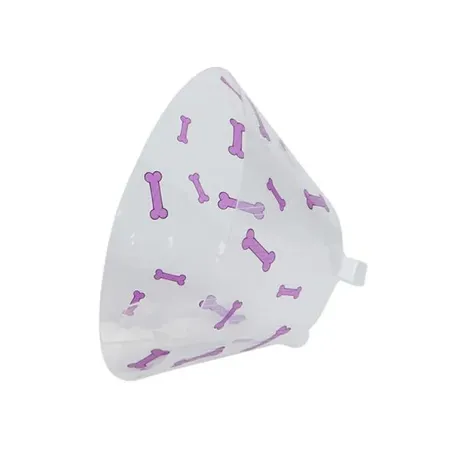 Ochranný límec BUSTER Design Bones 10 cm, fialový, 10 ks