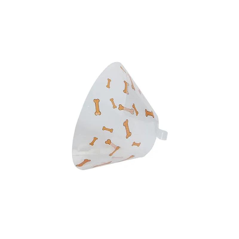 Ochranný límec BUSTER Design Bones 12,5 cm, oranžový, 10 ks