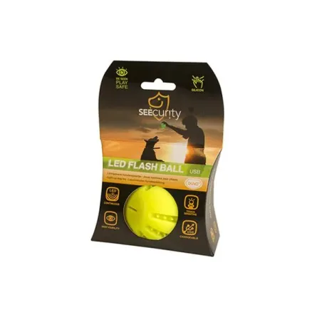 Hračka DUVO+ Míček led silikonový, svítící, zelený 10 cm