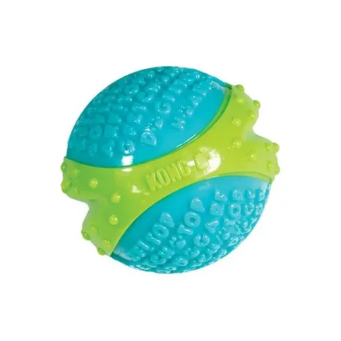 Hračka Kong Dog Corestrength Míček, zeleno-modrá, guma, L - 7 cm